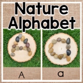Nature Alphabet / Pebble Rocks / Upper & Lowercase / Reggio