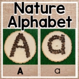 Nature Alphabet / Pinecones / Upper & Lowercase / Reggio