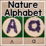 Nature Alphabet / Purple Flowers / Upper & Lowercase