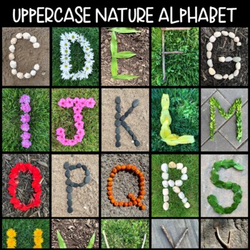 Nature Alphabet - Uppercase by RemarkableTeaching | TPT