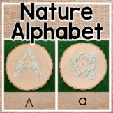 Nature Alphabet / White Flowers / Upper & Lowercase / Reggio
