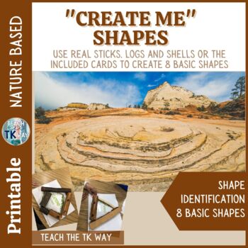 Preview of Nature Based Create Me Cards- Shapes
