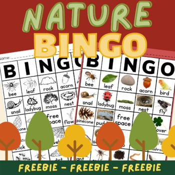 Preview of Nature Bingo (Freebie) / Nature Game, Nature Learning