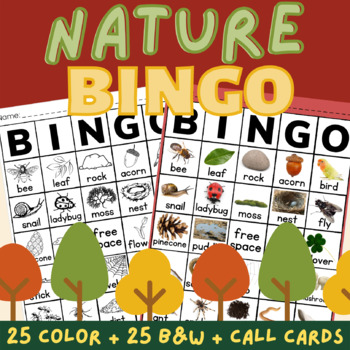 Preview of Nature Bingo / Outdoor Education, Science Game, Earth Day