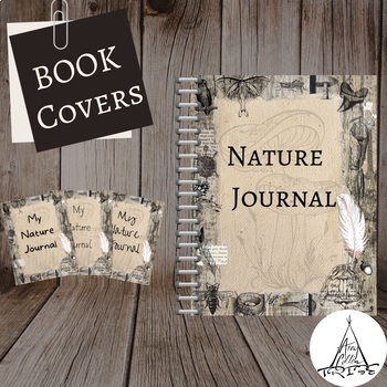 Preview of Nature Journal Covers. Book Covers for Kindergarten to Highschool.