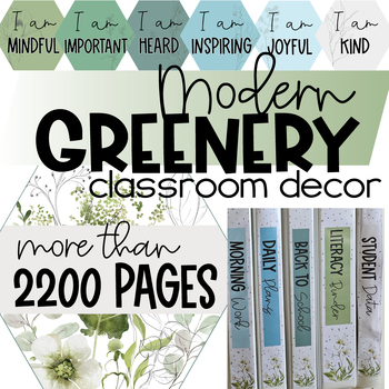 Preview of Nature Classroom Decor | Plant Theme | Wildflower Decor | Botanical BUNDLE