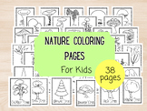 Nature Coloring Page Bundle