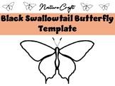 Nature Craft | Black Swallowtail Butterfly Template | Butt