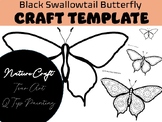 Nature Craft | Butterfly Art Template | Tear Art and Q TIP