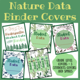 Nature Data Binder Cover | Grade Level and By Student (wit