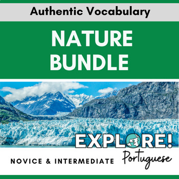 Preview of Nature EDITABLE Portuguese Vocabulary & Conversation Bundle