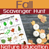 Nature Education: Fall Scavenger Hunt Activities