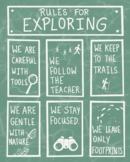 Nature Exploration Classroom Expectations