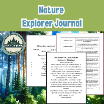 Preview of Nature Explorer Journal- Science/Nature Activities/Scavenger Hunts