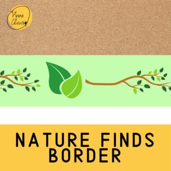 Nature Finds Noticeboard Table Printable Bulletin Board Border ...