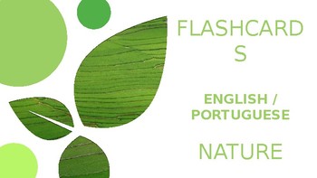 Preview of Nature Flash cards - English / Portuguese