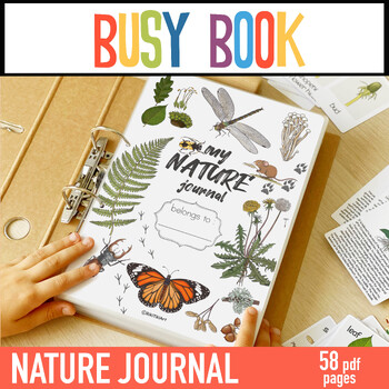 Preview of Nature Journal - Homeschool Learning Materials - 12 Preschool Nature Study Units