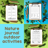 Nature Journal Outdoor Activities: 5 senses, earth science