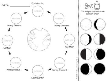 Nature Journal - Phases of the Moon by Our Special Learning Place