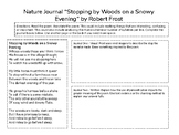 Nature Journal - Stopping by Woods on a Snowy Evening