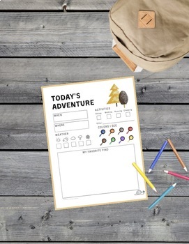 Preview of Nature Journal for Any and Every Adventure