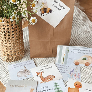 Preview of Nature Lunchbox Notes, Sweet Classroom Notes, Jokes for Kids