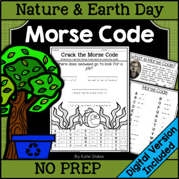 Preview of Nature Morse Code Activities | Printable & Digital