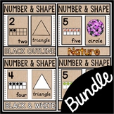 Nature Numbers 0 - 20 and Shape Poster Bundle / Reggio / B