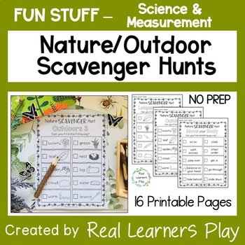 Preview of Nature Outdoor Scavenger Hunts  - Various Subjects