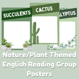 Nature/Plant Themed English Reading Group Posters