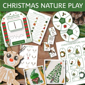 Nature Play Christmas Bundle  Christmas Nature Study Bundle