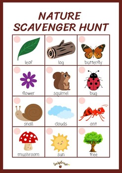 Nature Scavenger Hunt by Busy Beas | TPT