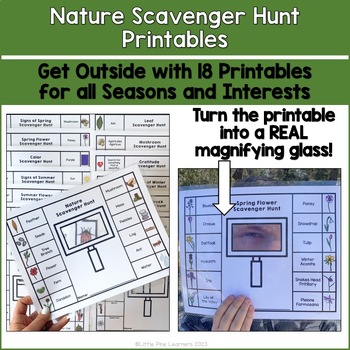 Preview of Nature Scavenger Hunt Printables