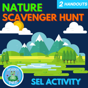 Preview of Nature Scavenger Hunt | SEL Social Emotional Learning Activity | Senses Lesson