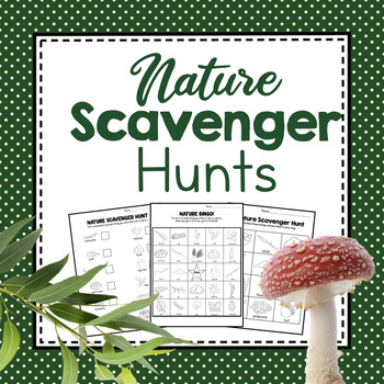 Preview of Nature Scavenger Hunts | Outdoor Learning Activities | Observation Activity