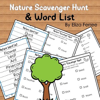 Preview of Nature Scavenger List / Nature Activity