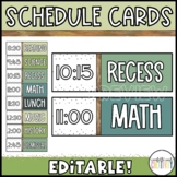 Nature Schedule Cards
