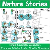 Nature Short Stories | One Page Mini Books | Print and Digital