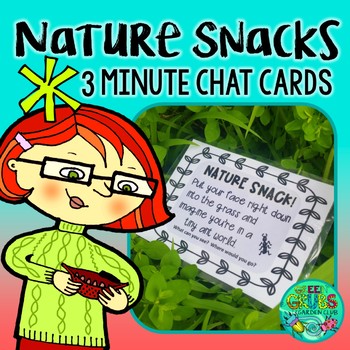 Preview of Nature Snack Task Cards {36 prompts to squeeze nature into your class routine!}