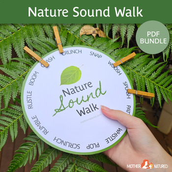 Preview of Nature Sound Walk Scavenger Hunt | Listening Printable | Mindfulness kids