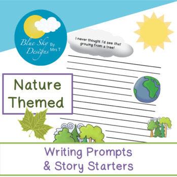 Preview of Nature Themed Creative Writing Prompts and Story Starters