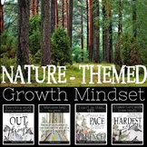 Nature Themed Growth Mindset Posters: Wilderness, Woodland