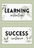 Learning Intention, Success Criteria, WALT & WILF (Portrai