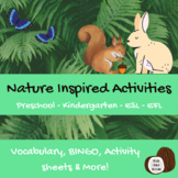 Nature Themed | Literacy Centre Activities | Kids ESL Games