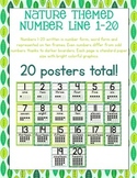 Nature Themed Number Posters 1-20