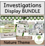 Nature Themed Play Based Investigations Display BUNDLE