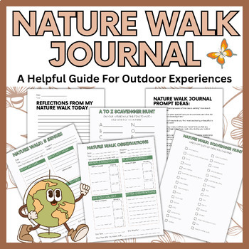 Nature Trail Sketch Journal - Guided Adventure with Scavenger