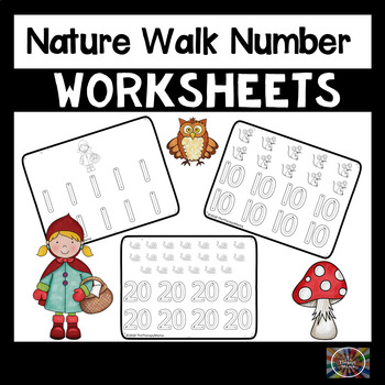 Preview of Nature Walk Number Handwriting
