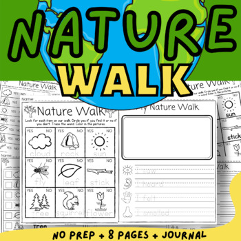Preview of Nature Walk Scavenger Hunt / Outdoor Treasure Hunt