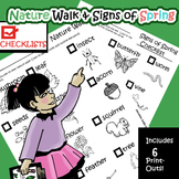 Nature Walk & Signs of Spring Checklists and Coloring Pages
